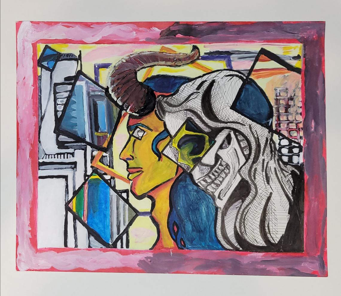 Horned Man and Death